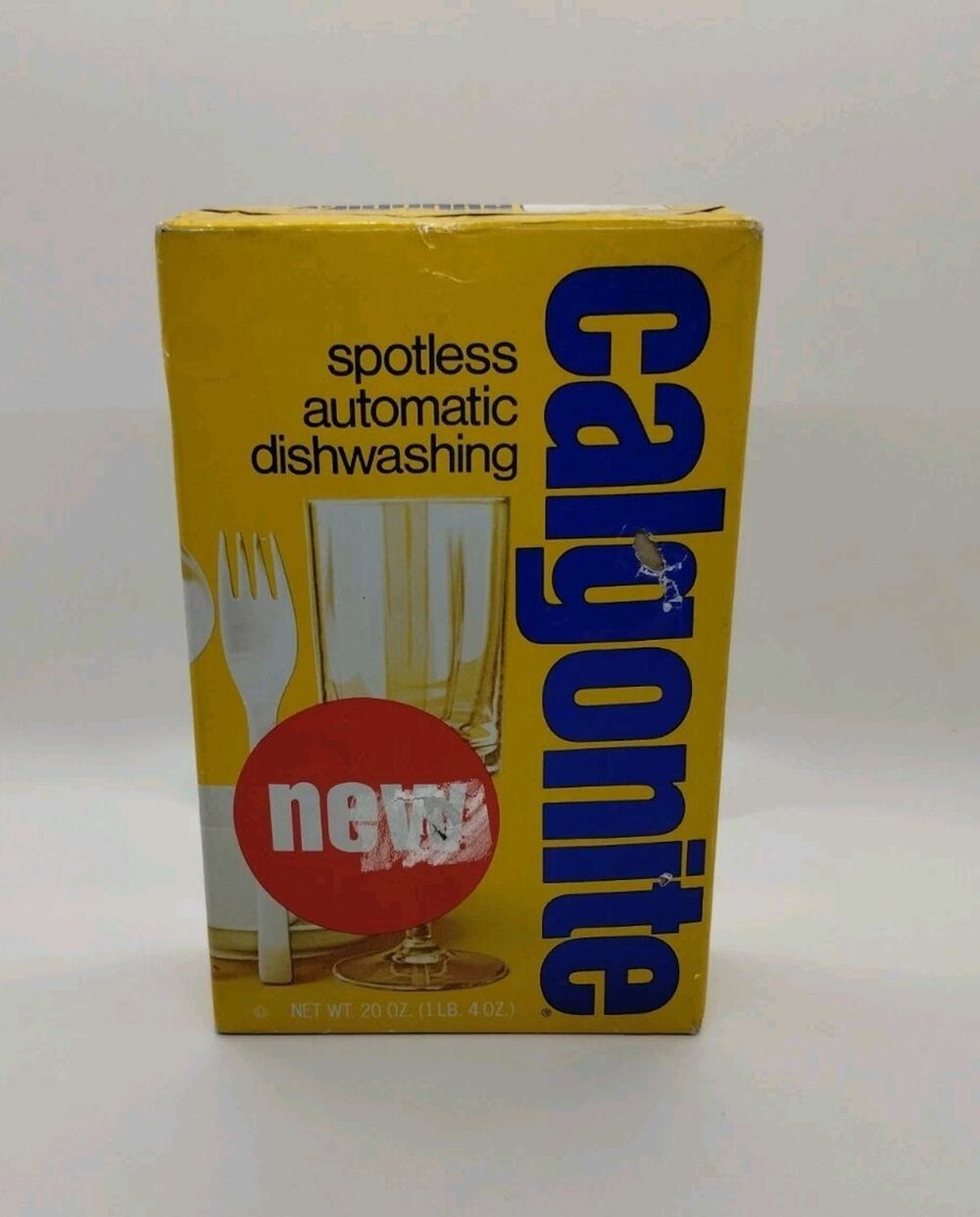 Vintage BOX of Calgonite detergent pre-barcode 1971 1972 era - 20 Oz